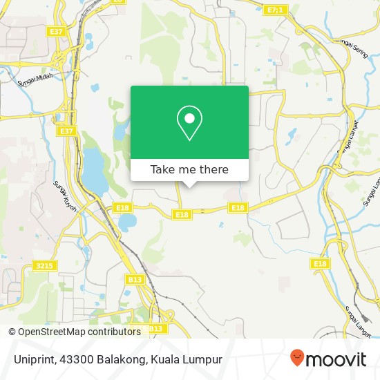 Uniprint, 43300 Balakong map