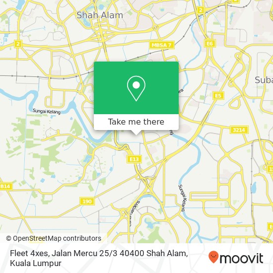 Fleet 4xes, Jalan Mercu 25 / 3 40400 Shah Alam map