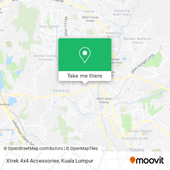 Xtrek 4x4 Accessories map