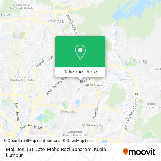 Mej. Jen. (B) Dato' Mohd Rozi Baharom map