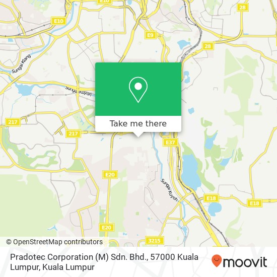 Pradotec Corporation (M) Sdn. Bhd., 57000 Kuala Lumpur map