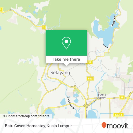 Batu Caves Homestay map