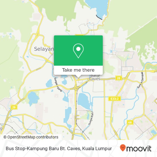 Bus Stop-Kampung Baru Bt. Caves map