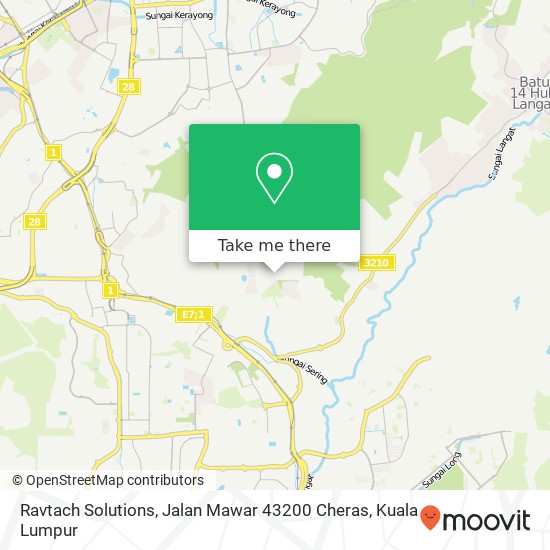 Ravtach Solutions, Jalan Mawar 43200 Cheras map