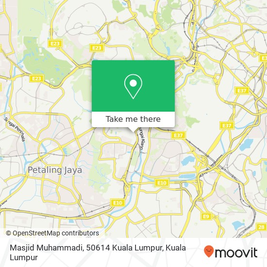 Peta Masjid Muhammadi, 50614 Kuala Lumpur