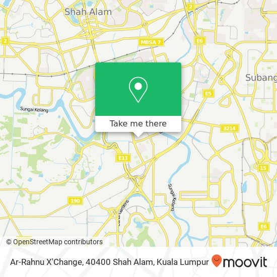 Peta Ar-Rahnu X'Change, 40400 Shah Alam