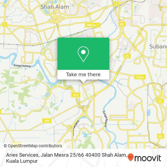 Aries Services, Jalan Mesra 25 / 66 40400 Shah Alam map