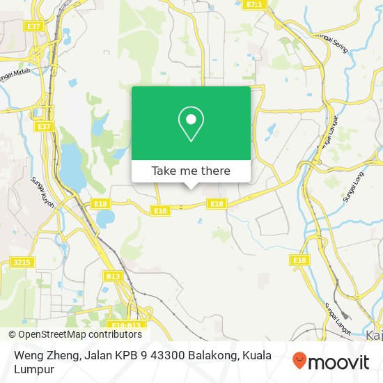 Weng Zheng, Jalan KPB 9 43300 Balakong map