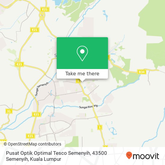 Pusat Optik Optimal Tesco Semenyih, 43500 Semenyih map