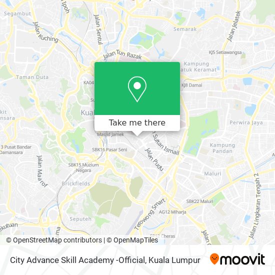 City Advance Skill Academy -Official map