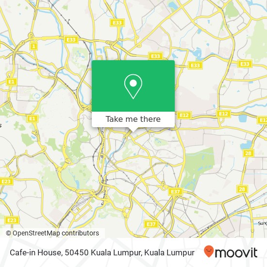 Cafe-in House, 50450 Kuala Lumpur map