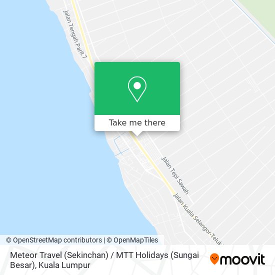 Peta Meteor Travel (Sekinchan) / MTT Holidays (Sungai Besar)