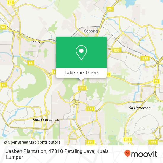 Jasben Plantation, 47810 Petaling Jaya map