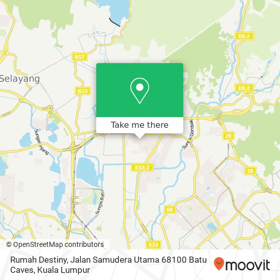 Rumah Destiny, Jalan Samudera Utama 68100 Batu Caves map