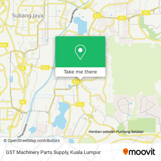 GST Machinery Parts Supply map