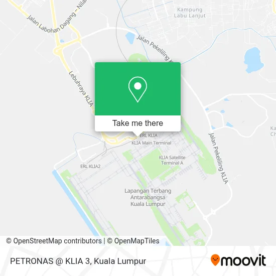 PETRONAS @ KLIA 3 map