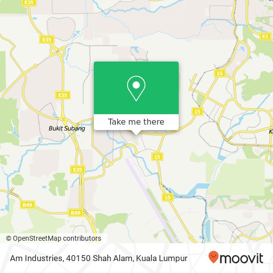 Am Industries, 40150 Shah Alam map