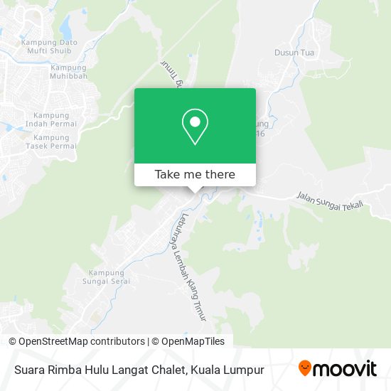 Suara Rimba Hulu Langat Chalet map