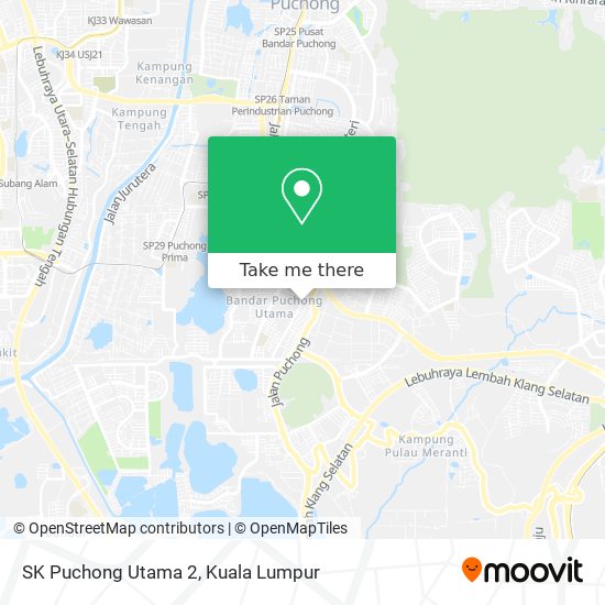 Peta SK Puchong Utama 2