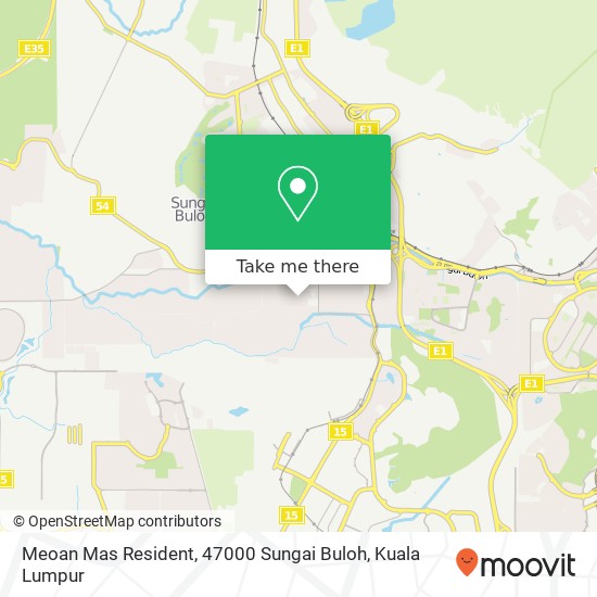 Meoan Mas Resident, 47000 Sungai Buloh map