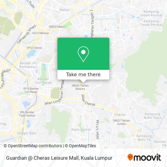 Guardian @ Cheras Leisure Mall map