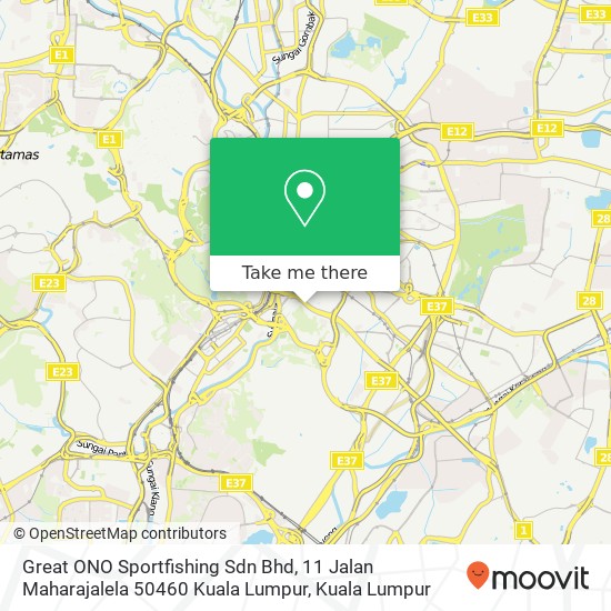 Great ONO Sportfishing Sdn Bhd, 11 Jalan Maharajalela 50460 Kuala Lumpur map
