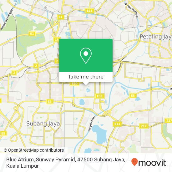 Blue Atrium, Sunway Pyramid, 47500 Subang Jaya map