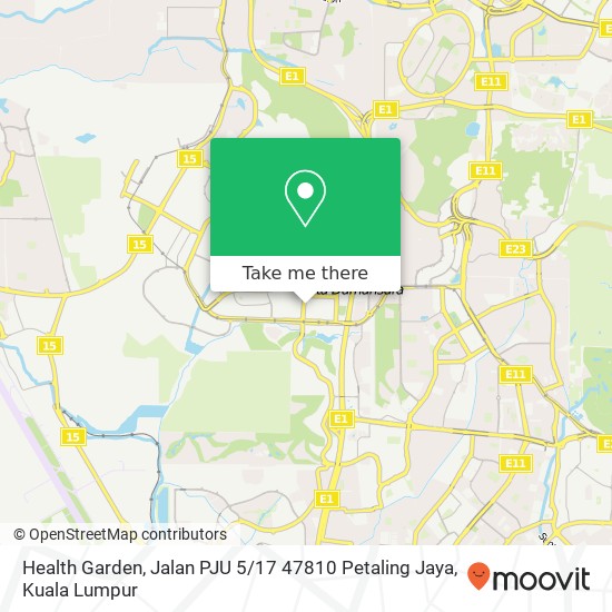 Health Garden, Jalan PJU 5 / 17 47810 Petaling Jaya map