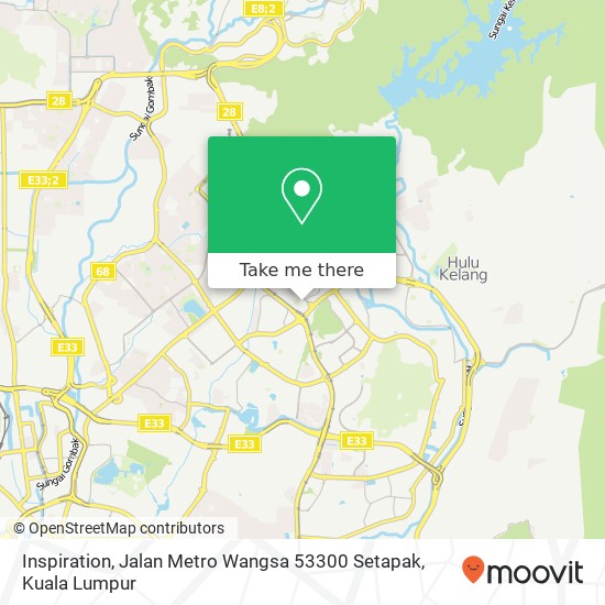 Inspiration, Jalan Metro Wangsa 53300 Setapak map