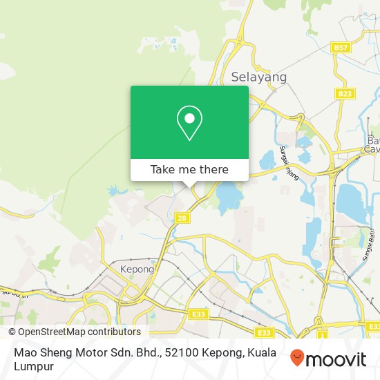 Mao Sheng Motor Sdn. Bhd., 52100 Kepong map