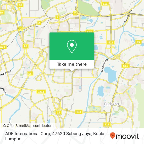 ADE International Corp, 47620 Subang Jaya map