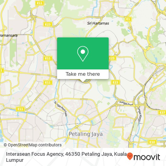 Interasean Focus Agency, 46350 Petaling Jaya map