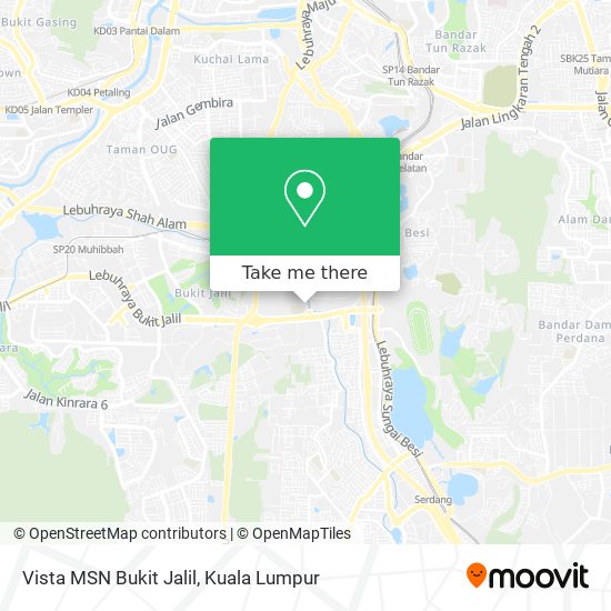 Peta Vista MSN Bukit Jalil