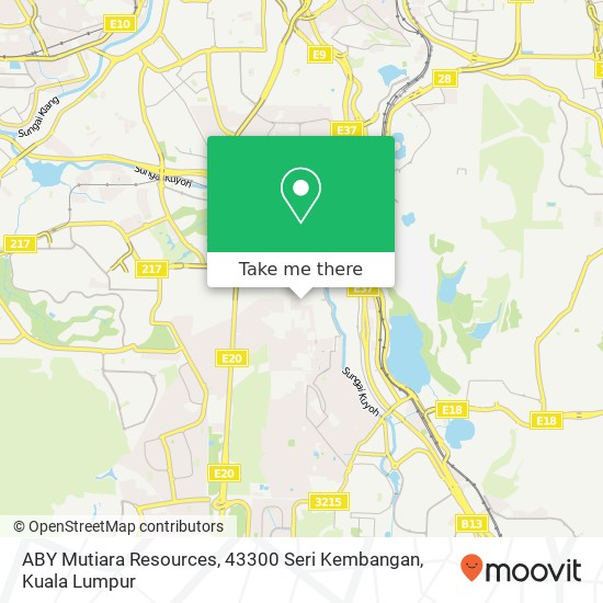 Peta ABY Mutiara Resources, 43300 Seri Kembangan