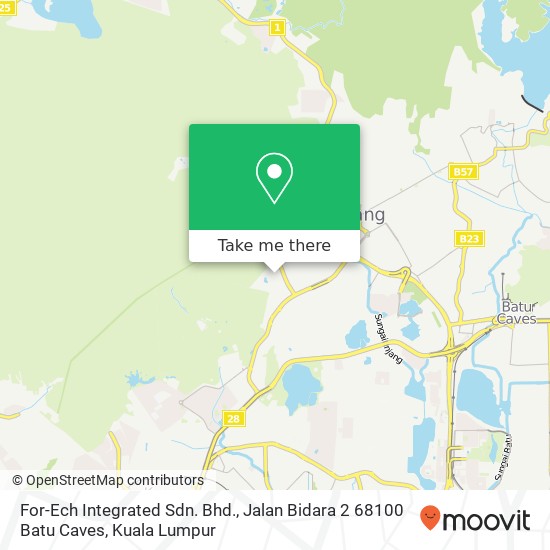 Peta For-Ech Integrated Sdn. Bhd., Jalan Bidara 2 68100 Batu Caves