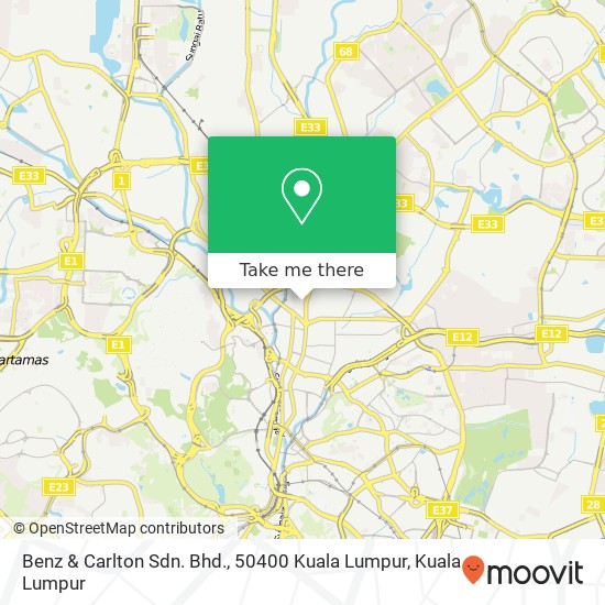 Benz & Carlton Sdn. Bhd., 50400 Kuala Lumpur map