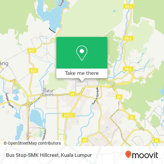 Bus Stop-SMK Hillcrest map