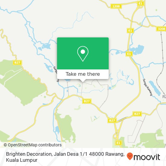 Brighten Decoration, Jalan Desa 1 / 1 48000 Rawang map