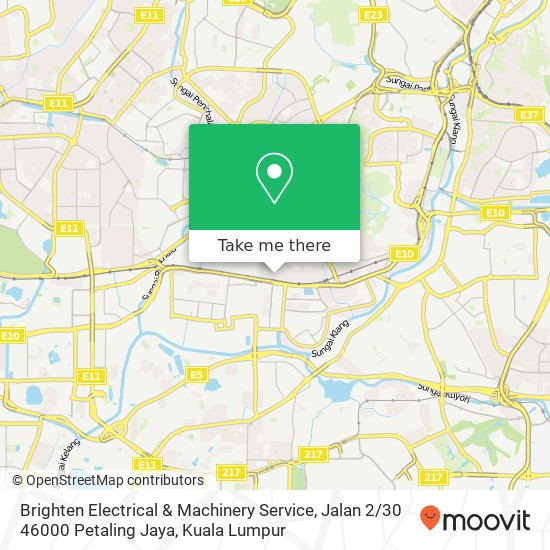 Brighten Electrical & Machinery Service, Jalan 2 / 30 46000 Petaling Jaya map