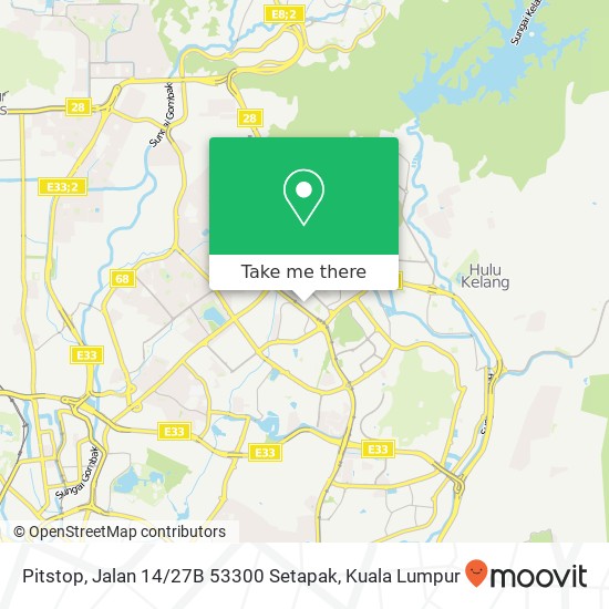 Pitstop, Jalan 14 / 27B 53300 Setapak map