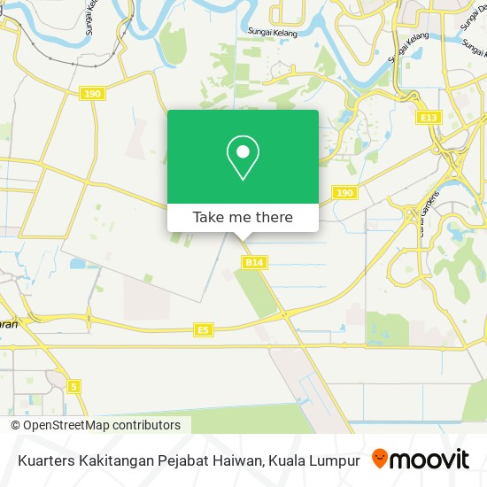 Kuarters Kakitangan Pejabat Haiwan map