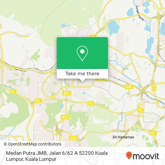 Medan Putra JMB, Jalan 6 / 62 A 52200 Kuala Lumpur map