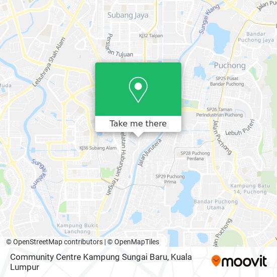 Peta Community Centre Kampung Sungai Baru
