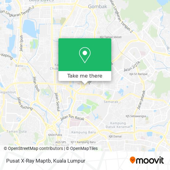 Peta Pusat X-Ray Maptb