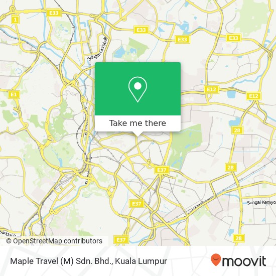 Maple Travel (M) Sdn. Bhd. map