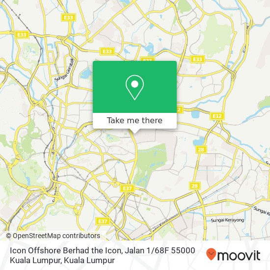 Icon Offshore Berhad the Icon, Jalan 1 / 68F 55000 Kuala Lumpur map