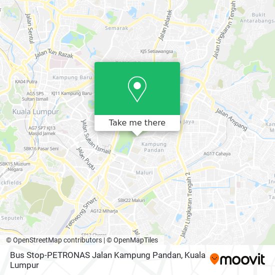 Bus Stop-PETRONAS Jalan Kampung Pandan map