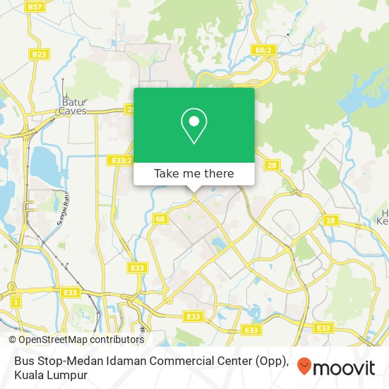Peta Bus Stop-Medan Idaman Commercial Center (Opp)