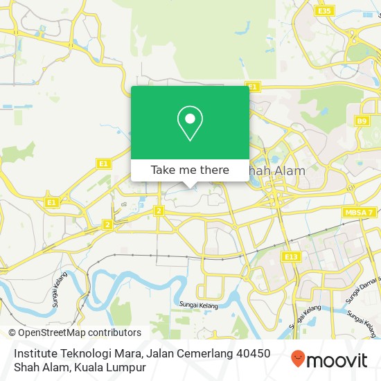 Institute Teknologi Mara, Jalan Cemerlang 40450 Shah Alam map