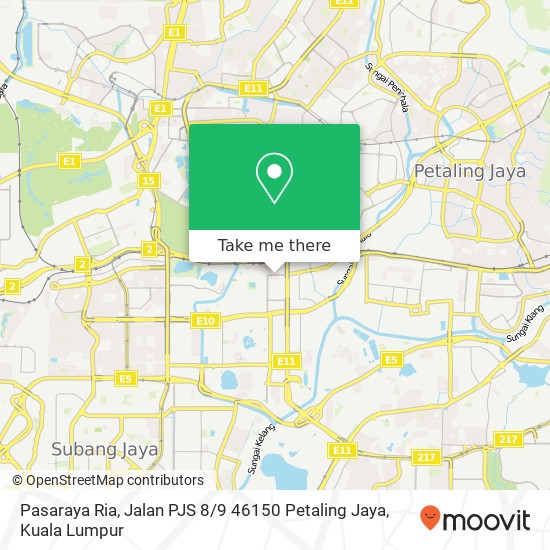 Pasaraya Ria, Jalan PJS 8 / 9 46150 Petaling Jaya map